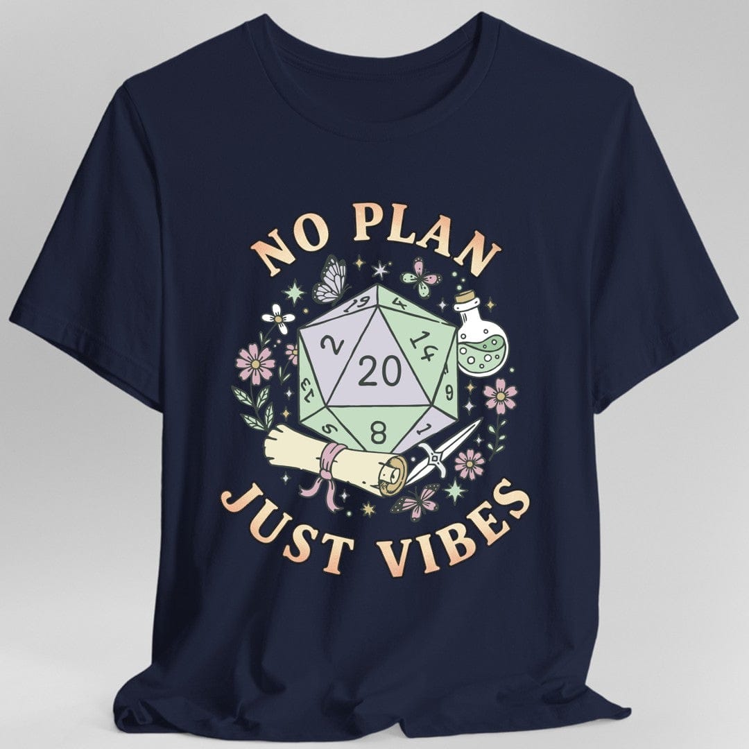 No Plan Just Vibes D&D T-Shirt - Aaria Tees Aaria Tees