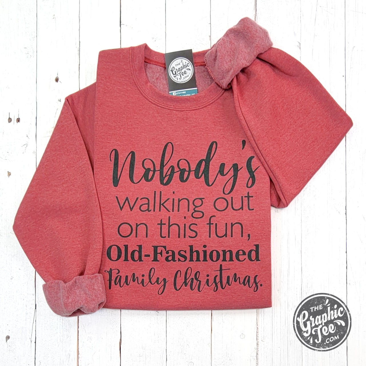 Nobody's Walking Out Crewneck Christmas Sweatshirt - Aaria Tees Aaria Tees