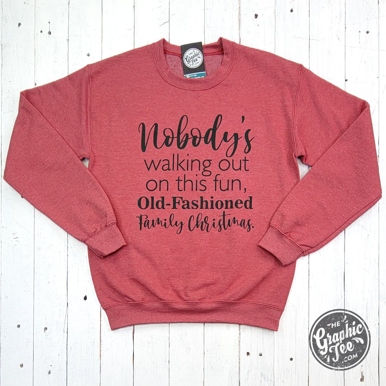 Nobody's Walking Out Crewneck Christmas Sweatshirt - Aaria Tees Aaria Tees