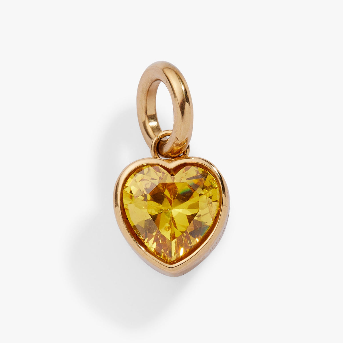 November 'Balance' Heart Birthstone Charm - Aaria Tees