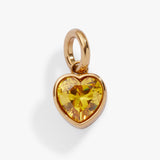 November 'Balance' Heart Birthstone Charm - Aaria Tees Aaria Tees