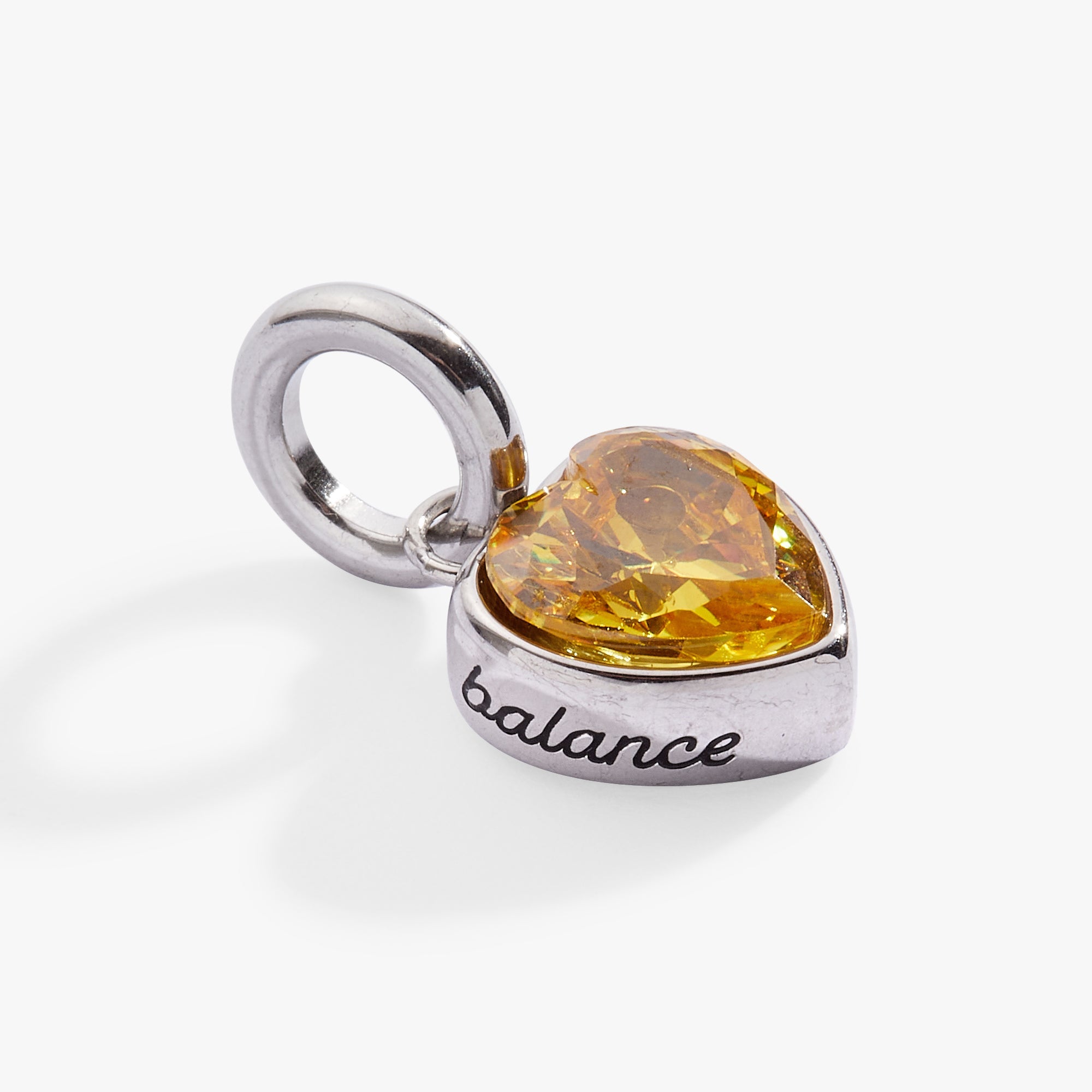 November 'Balance' Heart Birthstone Charm - Aaria Tees Aaria Tees