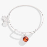 November Birthstone Charm Bangle, Topaz - Aaria Tees Aaria Tees
