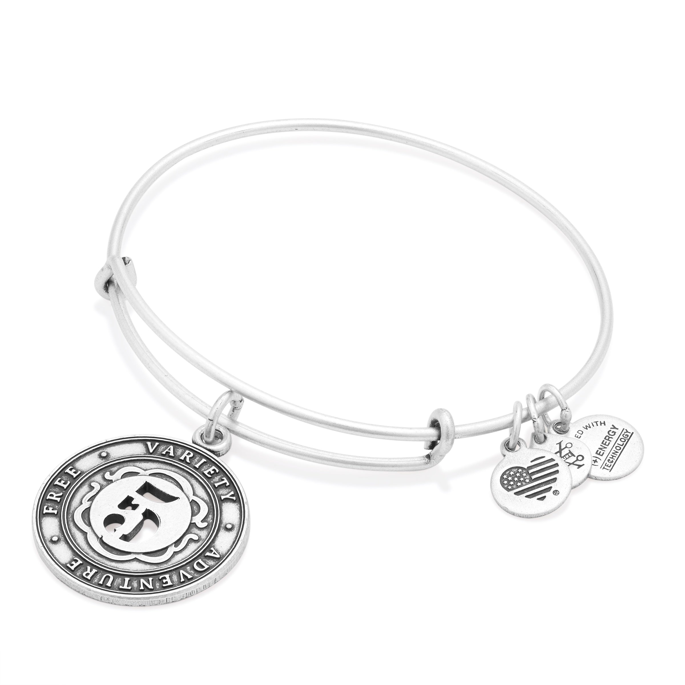 Number 5 Charm Bangle Bracelet | Free, Variety, and Adventure - Aaria Tees Aaria Tees