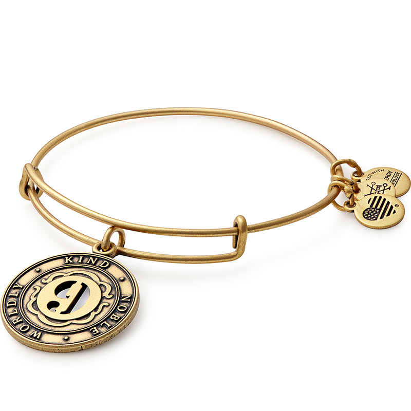Number 9 Charm Bangle Bracelet | Worldly, Kind, and Noble - Aaria Tees Aaria Tees