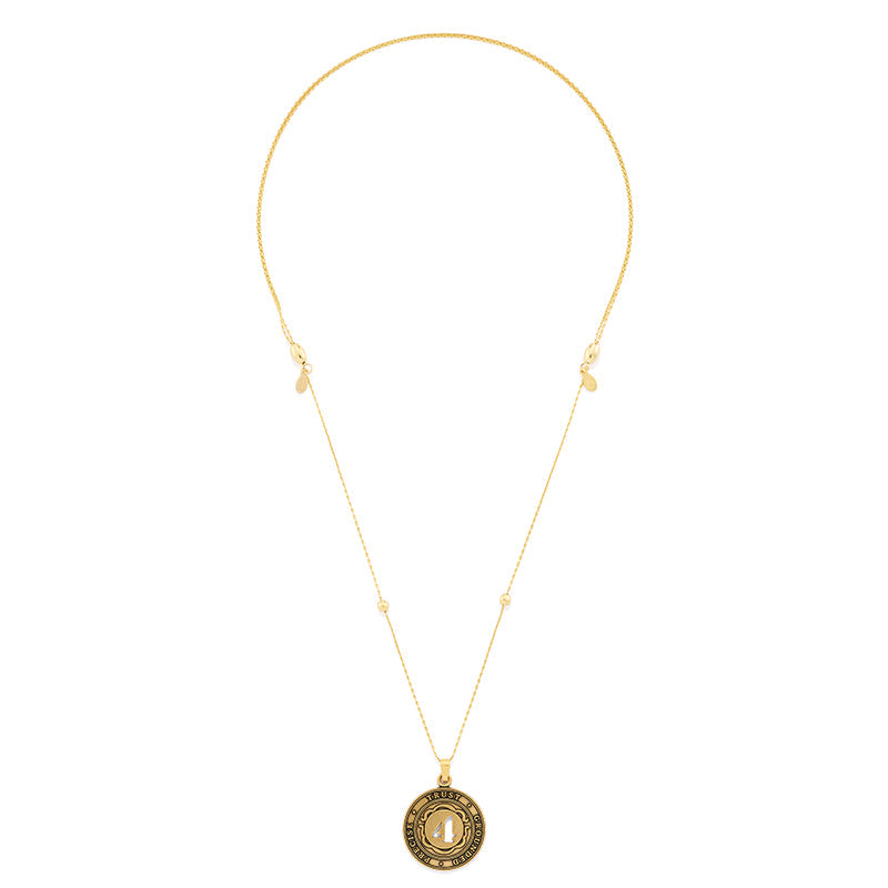 Number 4 Necklace, Expandable | Precise, Trust, and Grounded - Aaria Tees Aaria Tees