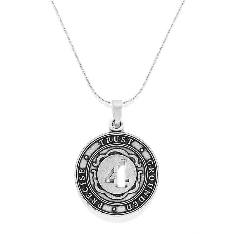 Number 4 Necklace, Expandable | Precise, Trust, and Grounded - Aaria Tees