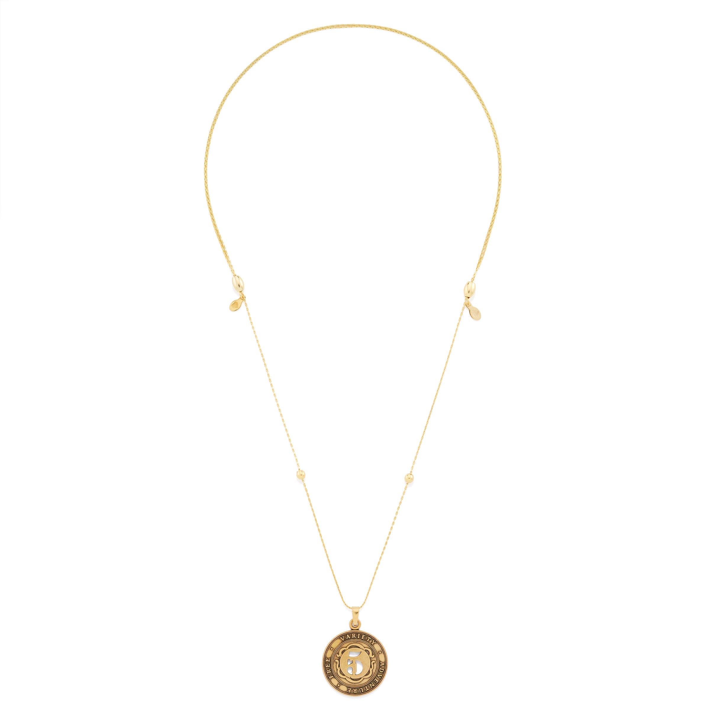 Number 5 Necklace, Expandable | Free, Variety, and Adventure - Aaria Tees Aaria Tees