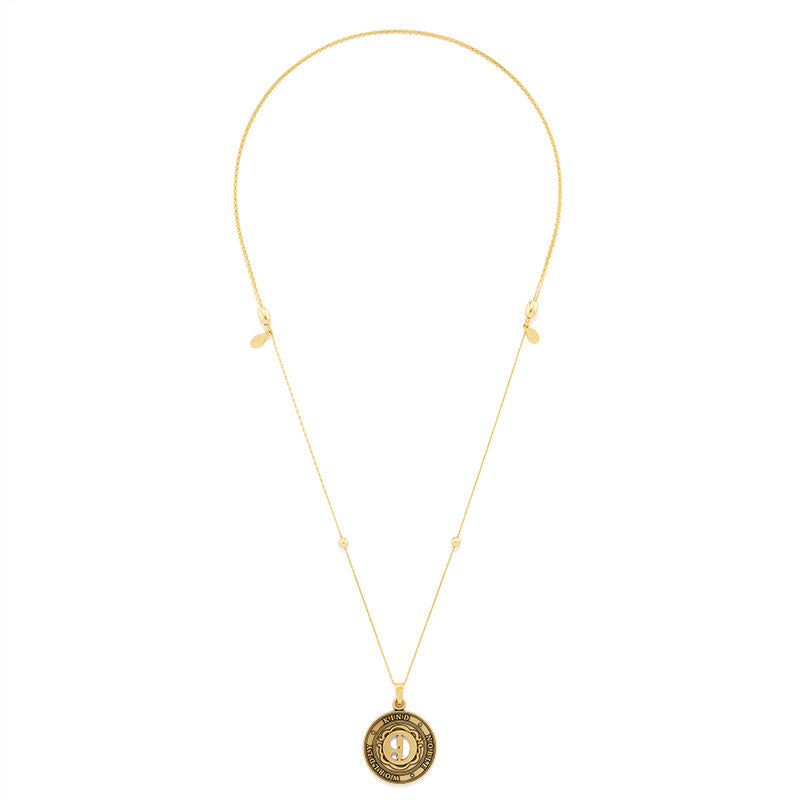 Number 9 Necklace, Expandable | Worldly, Kind, and Noble - Aaria Tees Aaria Tees