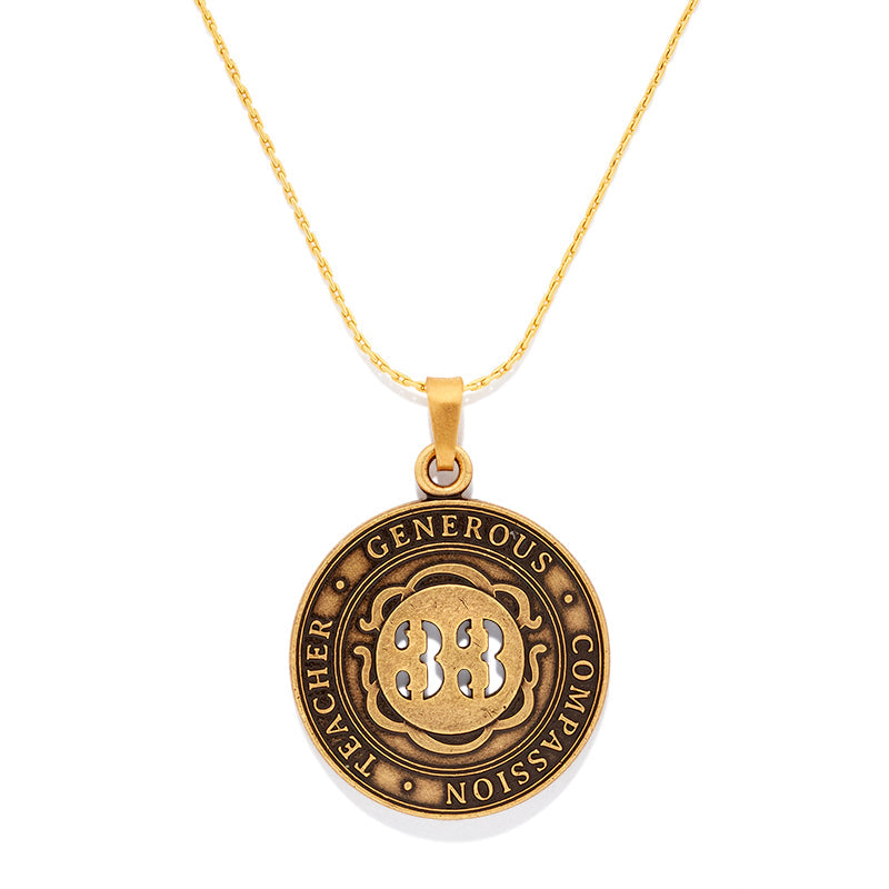 Number 33 Necklace, Expandable | Teacher, Generous, and Compassion - Aaria Tees Aaria Tees