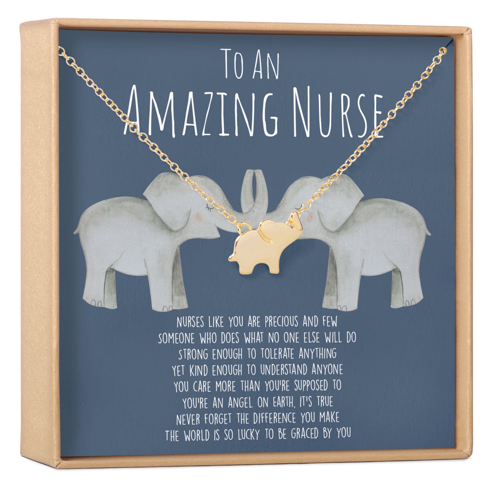 Nurse Elephant Pendant Necklace - Aaria Tees Aaria Tees