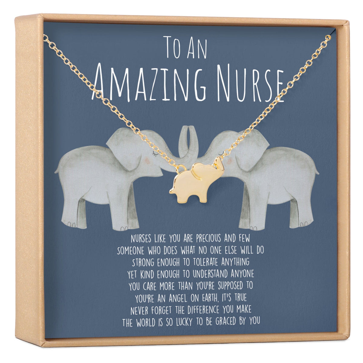 Nurse Elephant Pendant Necklace - Aaria Tees