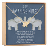 Nurse Elephant Pendant Necklace - Aaria Tees Aaria Tees