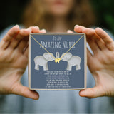 Nurse Elephant Pendant Necklace - Aaria Tees Aaria Tees