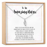 Nurse Wing Pendant Necklace - Aaria Tees Aaria Tees