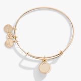 October Birthstone Charm Bangle, Rose - Aaria Tees Aaria Tees