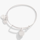 October Birthstone Charm Bangle, Rose - Aaria Tees Aaria Tees