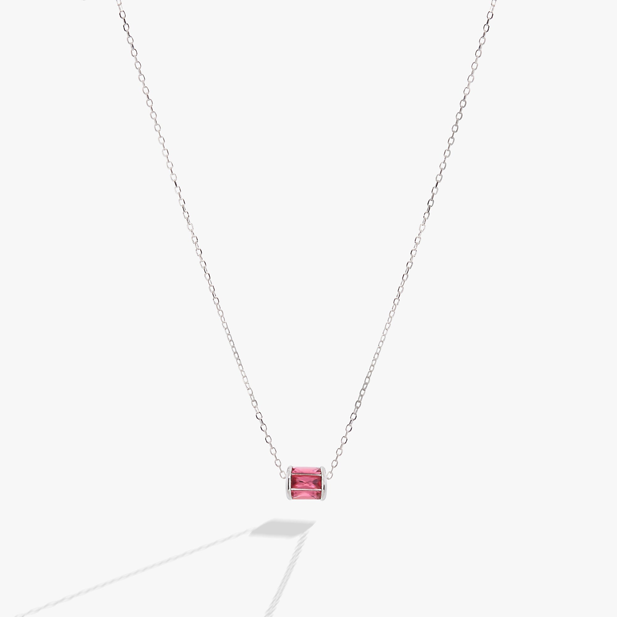 October Birthstone Precious Pendant Necklace - Aaria Tees Aaria Tees