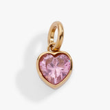 October 'Serenity' Heart Birthstone Charm - Aaria Tees Aaria Tees