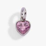 October 'Serenity' Heart Birthstone Charm - Aaria Tees Aaria Tees