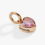 October 'Serenity' Heart Birthstone Charm - Aaria Tees Aaria Tees