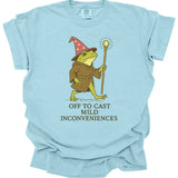 Off to Cast Mild Inconveniences – Wizard Frog T-Shirt - Comfort Colors - Aaria Tees Aaria Tees