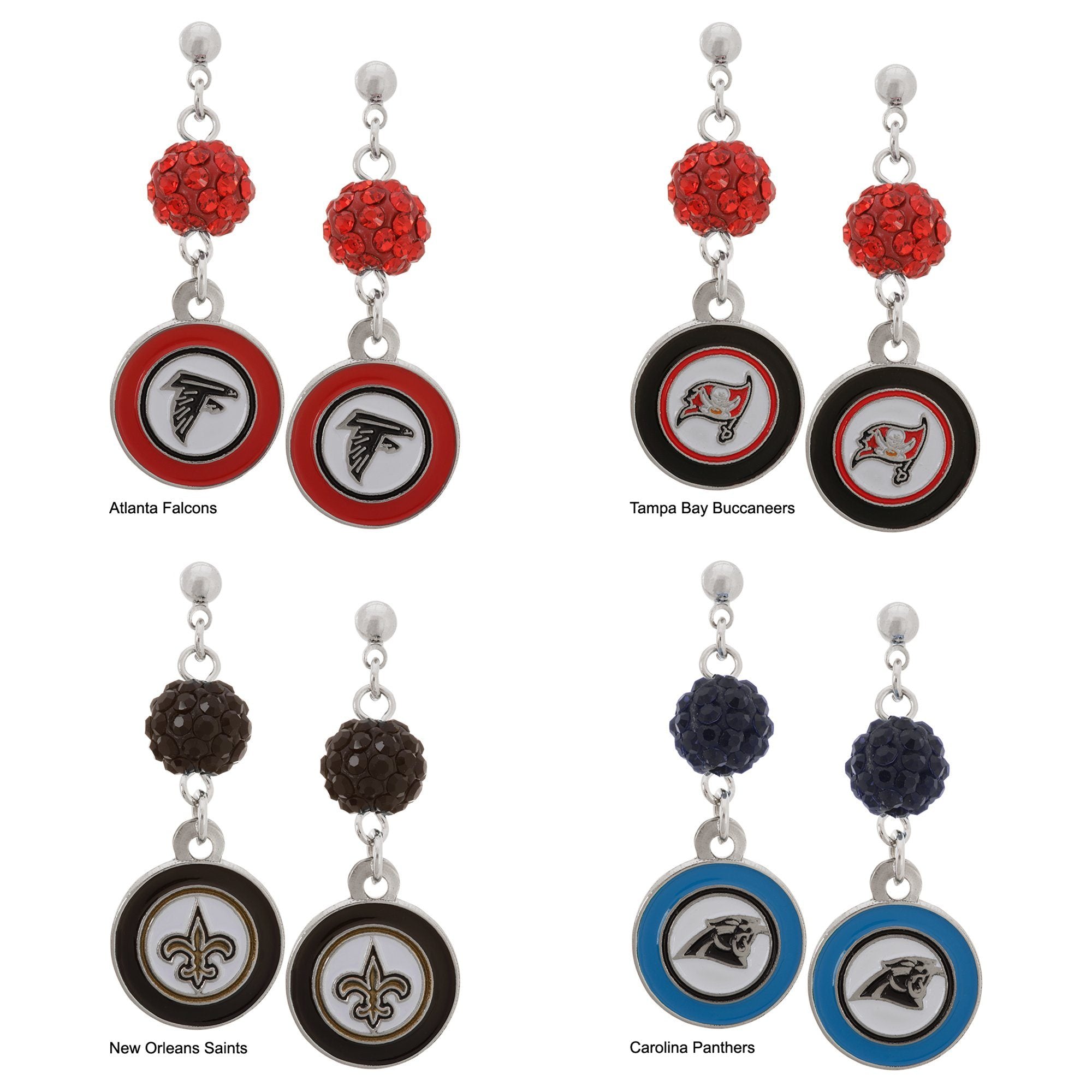Officially Licensed NFL Stainless Steel Earrings - Aaria Tees Aaria Tees