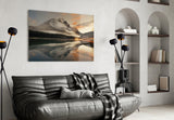Lake and Mountain Landscape Glass Wall Art Aaria Tees