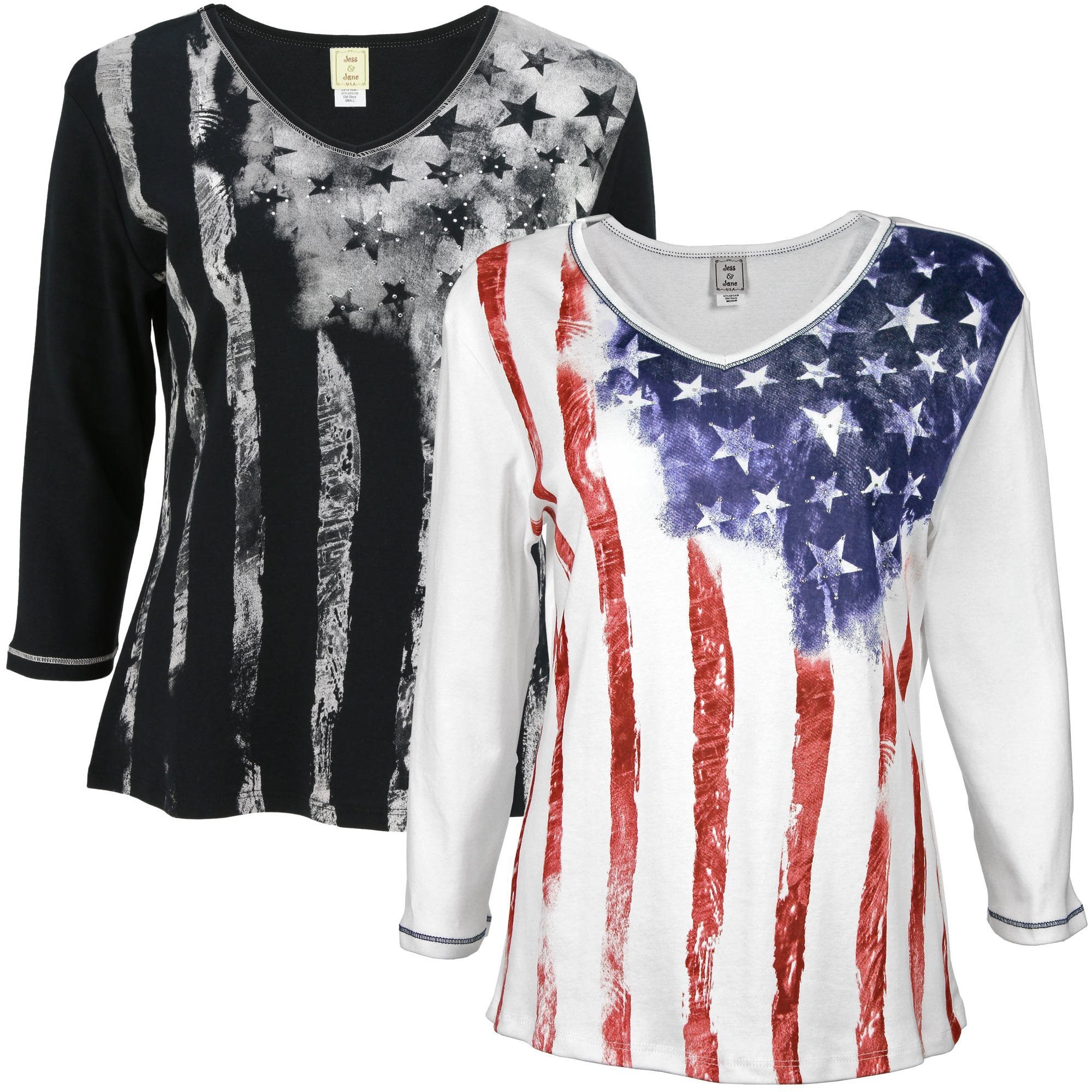 Old Glory Baby Rib Top - Aaria Tees Aaria Tees