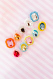 Olivia Statement Earrings Oval -  Lemon Drop - Aaria Tees Aaria Tees