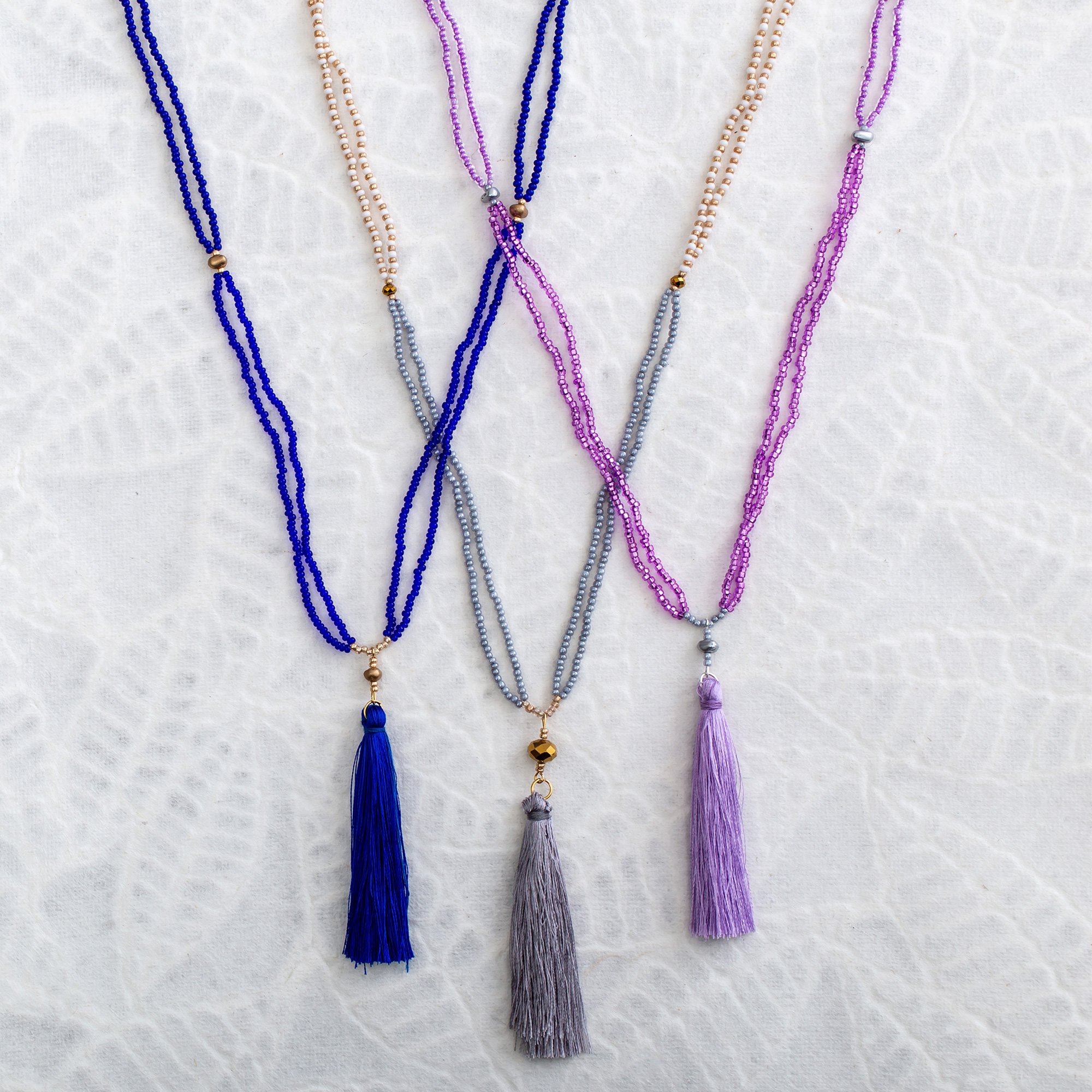 Ombre Tassel Necklace - Aaria Tees Aaria Tees
