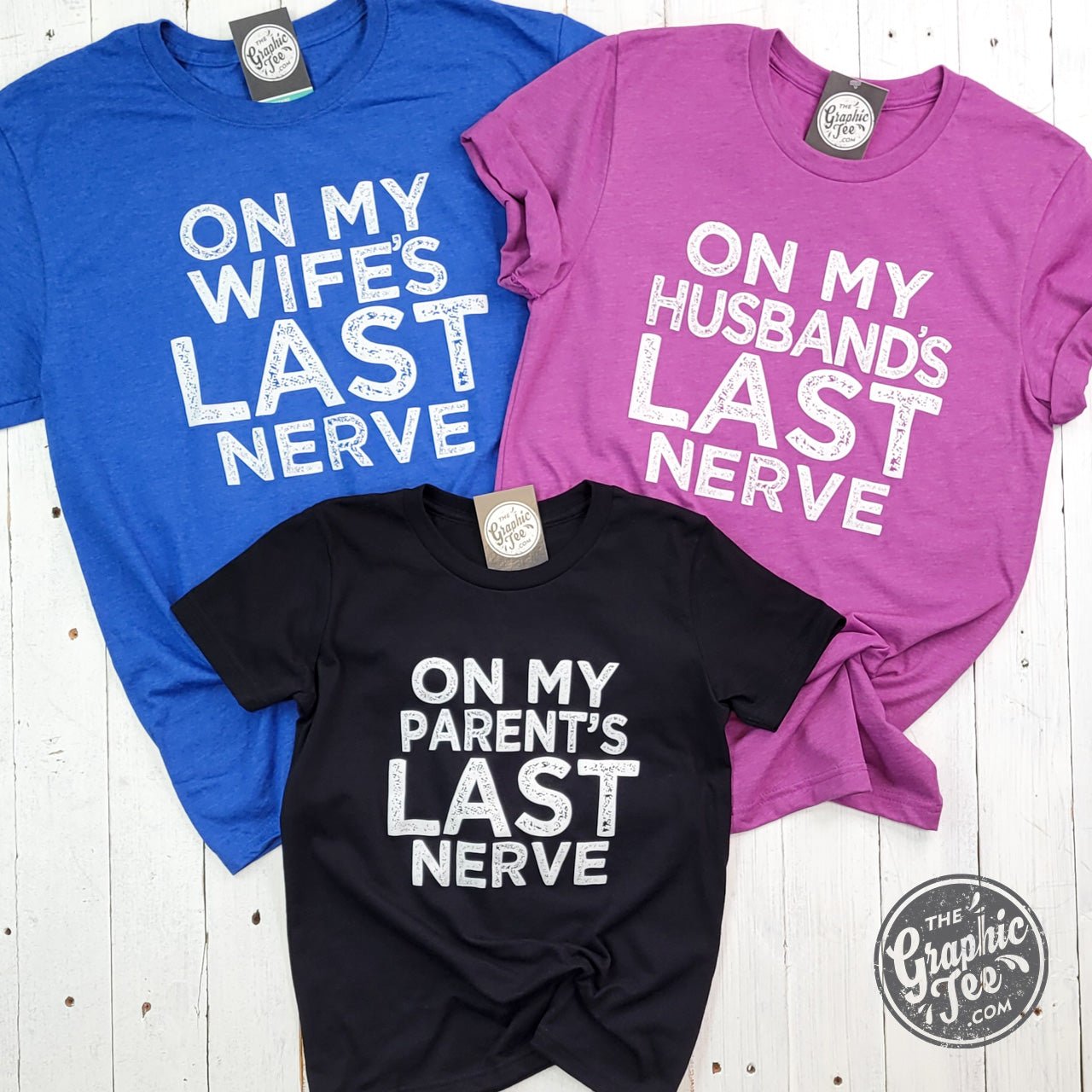On My Husband's Last Nerve Unisex Tee - Aaria Tees Aaria Tees