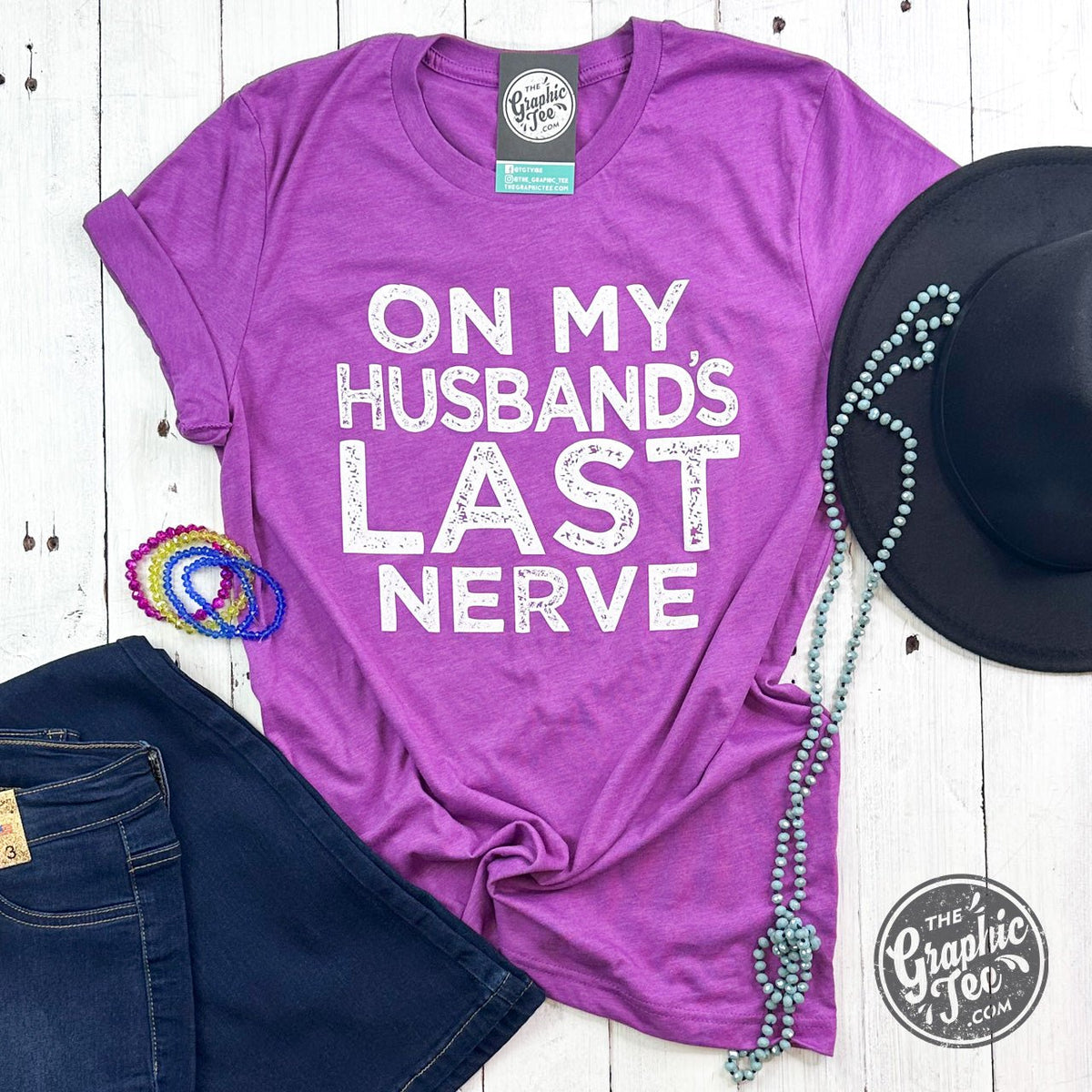 On My Husband's Last Nerve Unisex Tee - Aaria Tees