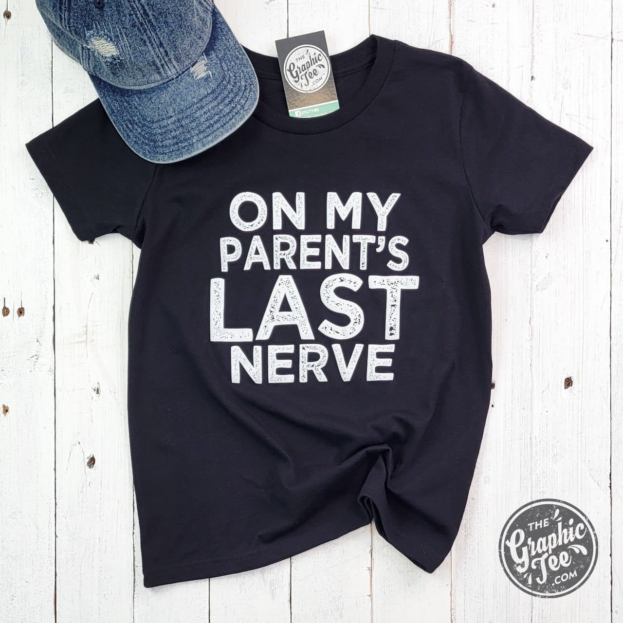 On My Parent's Last Nerve - Youth Tee - Aaria Tees Aaria Tees