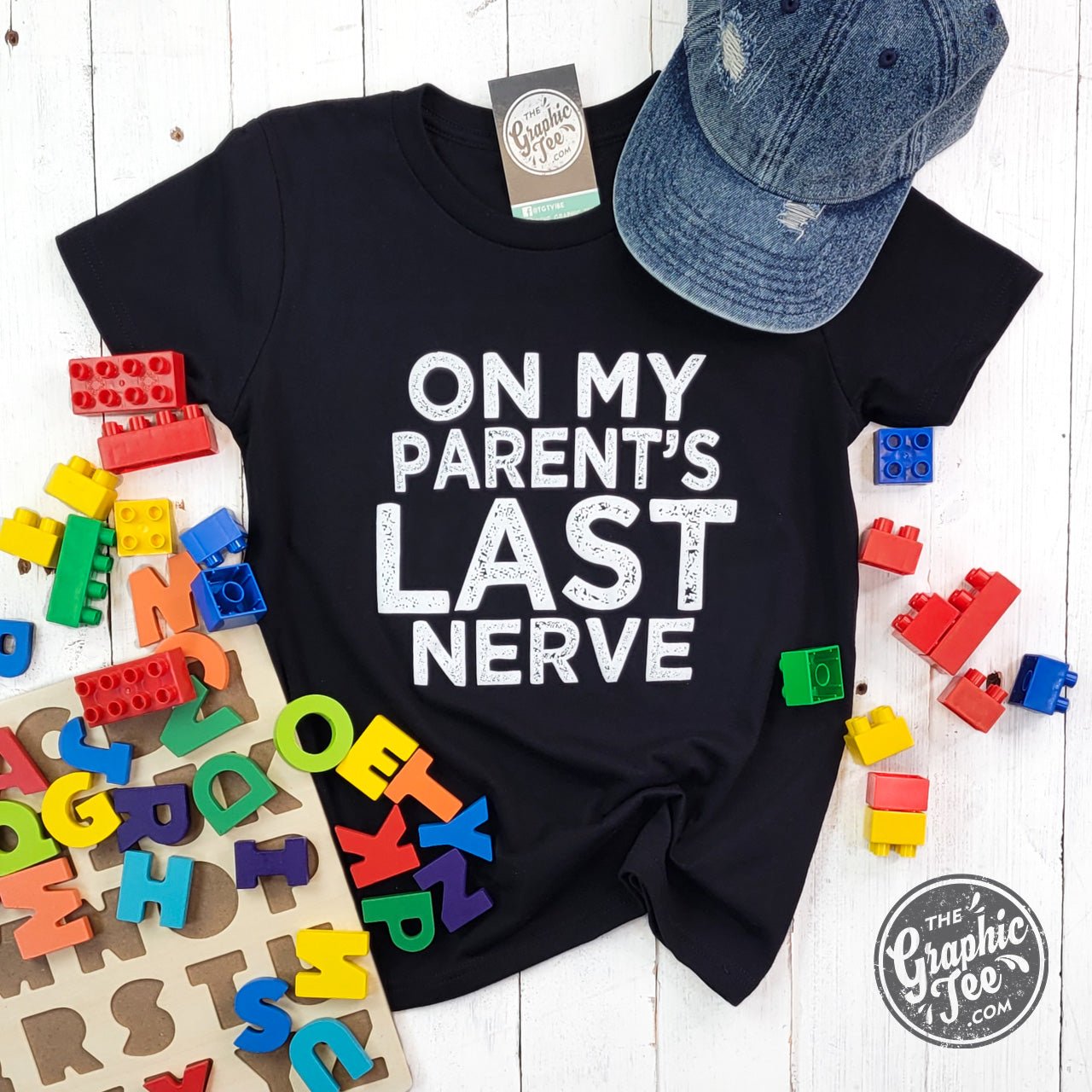 On My Parent's Last Nerve - Youth Tee - Aaria Tees Aaria Tees