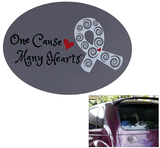 One Cause Many Hearts&trade; Diabetes Awareness Car Magnet - Aaria Tees Aaria Tees