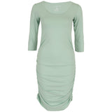 Organic Shirred Tunic Dress - Aaria Tees Aaria Tees