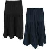 Organic Tiered Travel Skirt - Aaria Tees Aaria Tees