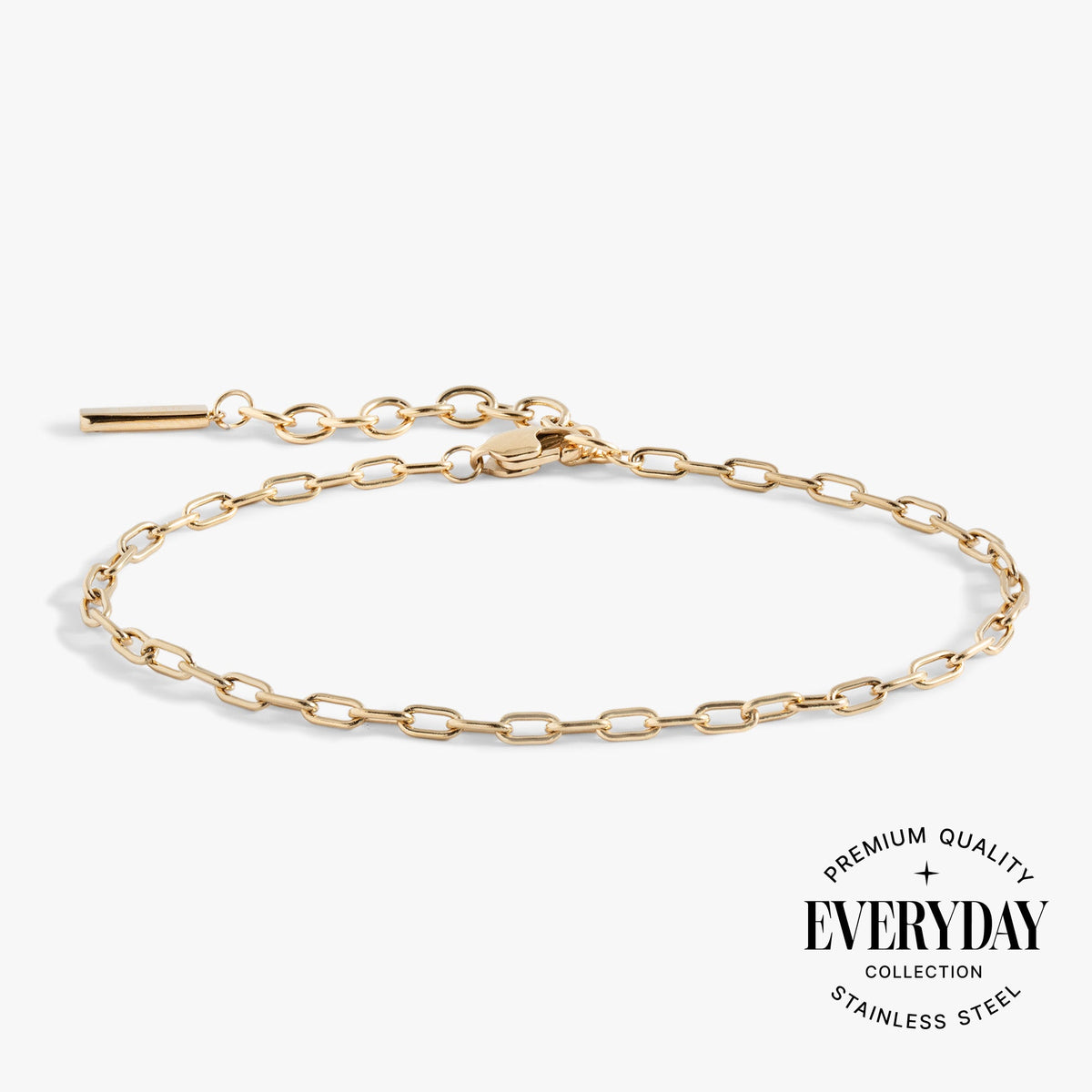 Everyday Paperclip Chain Bracelet - Aaria Tees