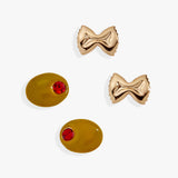 Pasta Girl Stud Earrings Set Of 2 - Aaria Tees Aaria Tees