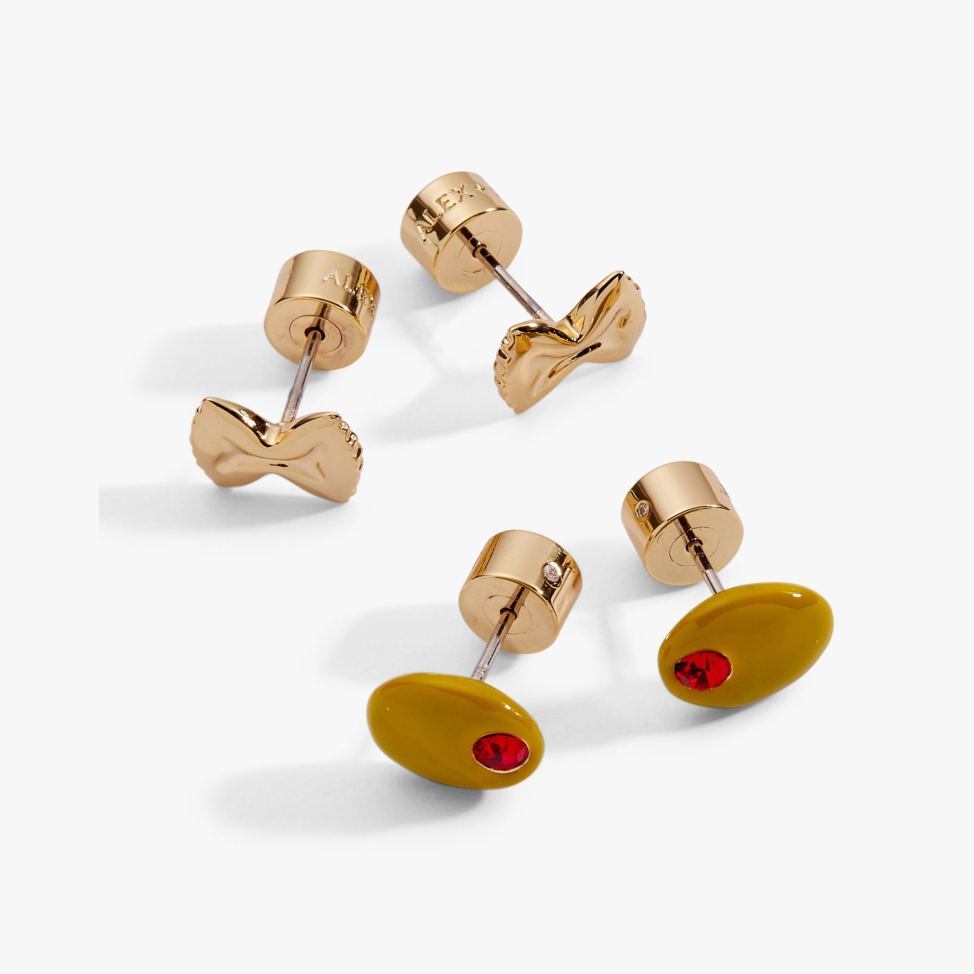 Pasta Girl Stud Earrings Set Of 2 - Aaria Tees Aaria Tees