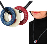 Patriot's Pride Tagua Hoop Necklace - Aaria Tees Aaria Tees