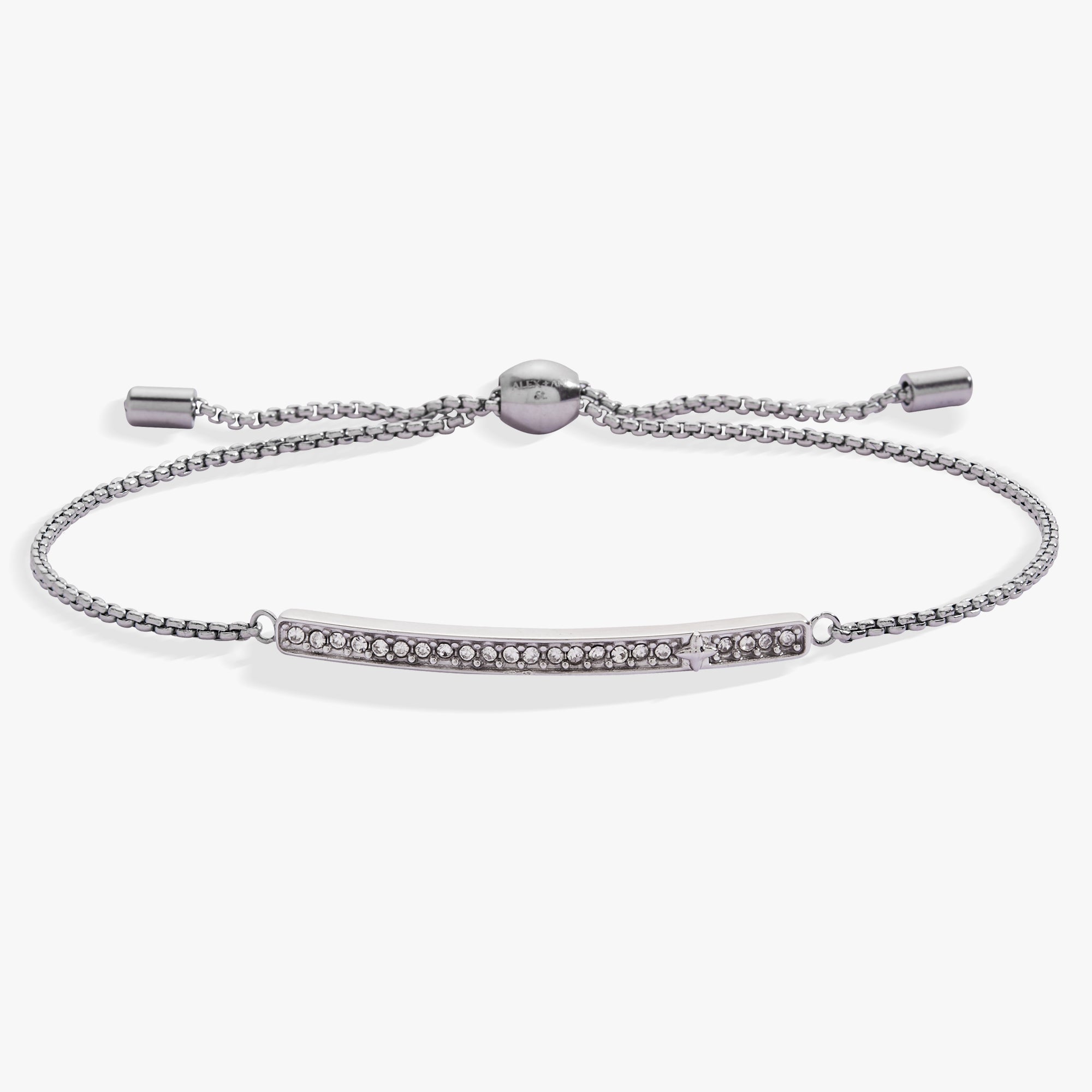 April Everyday Birthstone Pave Bolo Bracelet - Aaria Tees Aaria Tees