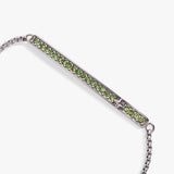 August Everyday Birthstone Pave Bolo Bracelet - Aaria Tees Aaria Tees