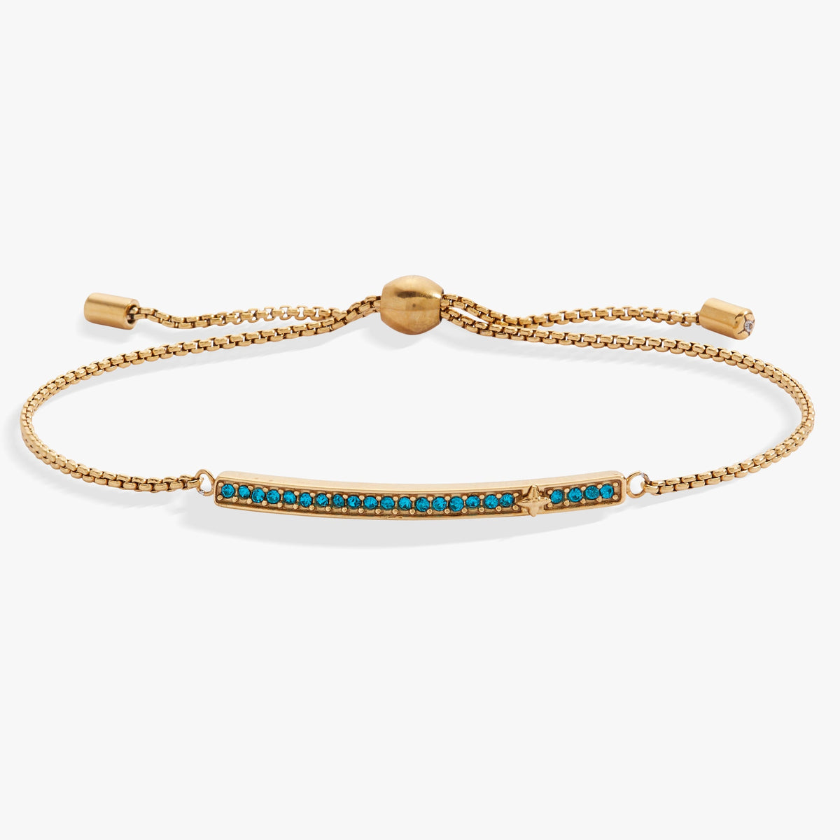 December Everyday Birthstone Pave Bolo Bracelet - Aaria Tees