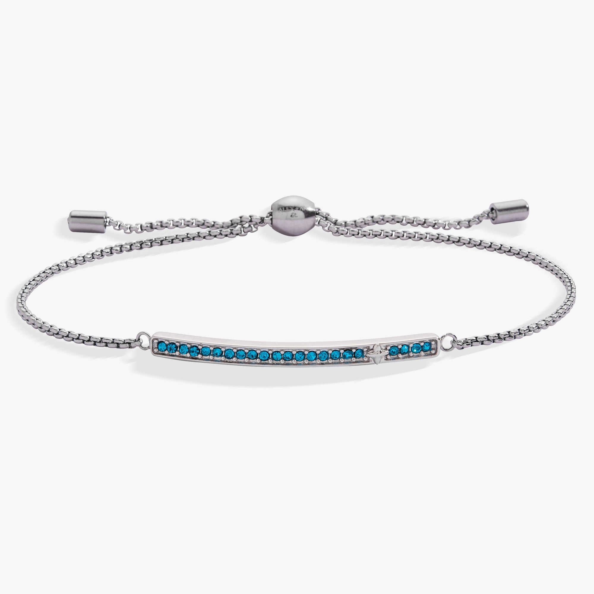 December Everyday Birthstone Pave Bolo Bracelet - Aaria Tees Aaria Tees
