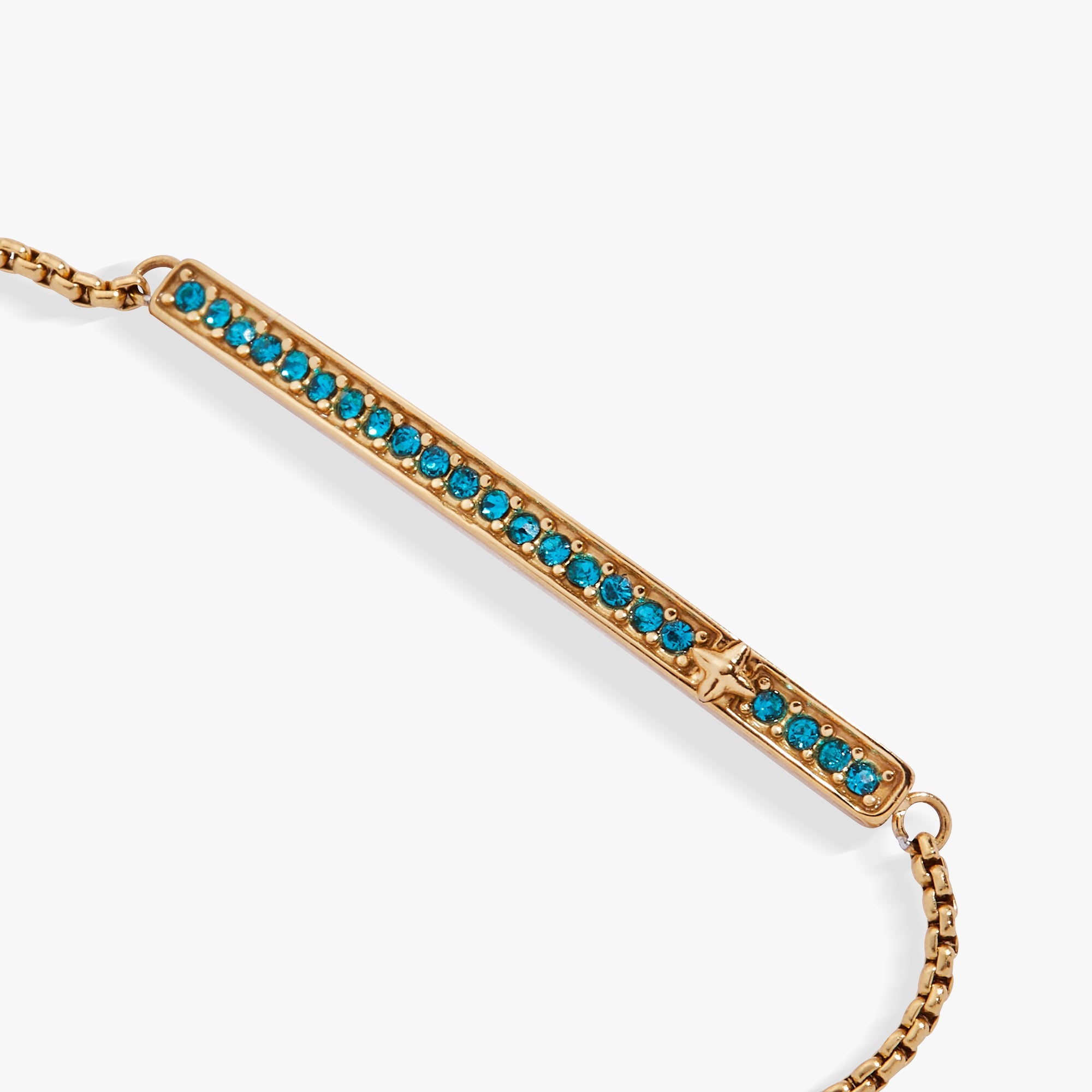 December Everyday Birthstone Pave Bolo Bracelet - Aaria Tees Aaria Tees
