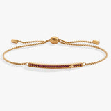 February Everyday Birthstone Pave Bolo Bracelet - Aaria Tees Aaria Tees