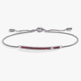 February Everyday Birthstone Pave Bolo Bracelet - Aaria Tees Aaria Tees