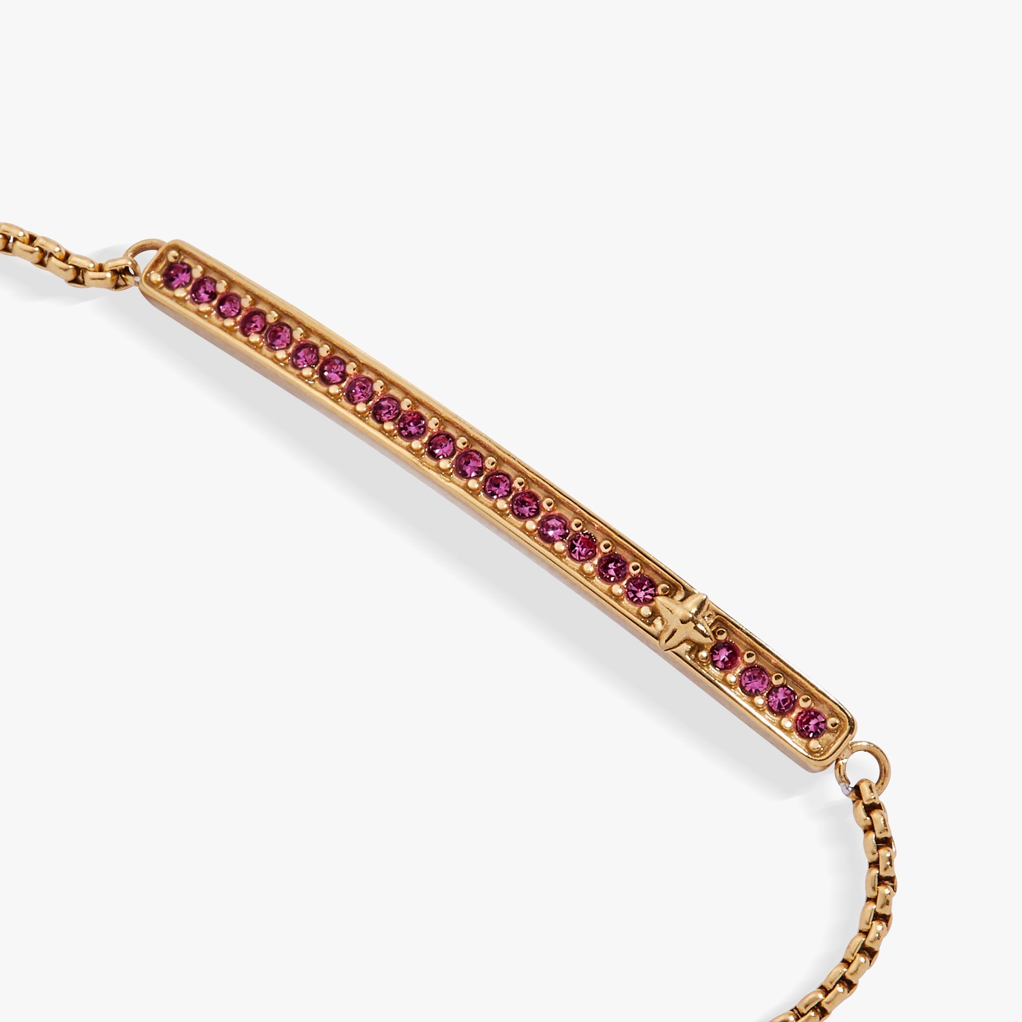 February Everyday Birthstone Pave Bolo Bracelet - Aaria Tees Aaria Tees